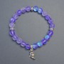 Opal Glass Bracelet Purple Chameleon