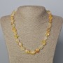 Natural Citrine Necklace with faceted beads, diameter 12×11 mm ±, length 50 cm+
