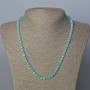 Amazonite Necklace with natural stone, faceted cube beads, diameter 4.5×4.5 mm, length 52 cm
