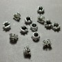 Pandora Crown Bead Finding 10x6mm, diameter 6mm, packaging 20 g, 13 pcs