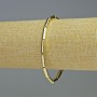 Hematite bracelet with cylindrical beads, light gold color, diameter 13×4 mm, length 18 cm, stretch
