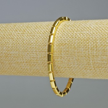 Gold Rectangular Hematite Bracelet