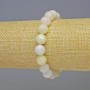 Morganite bracelet, natural stone, faceted bead, diameter 10mm ±, length 18cm ±, stretch