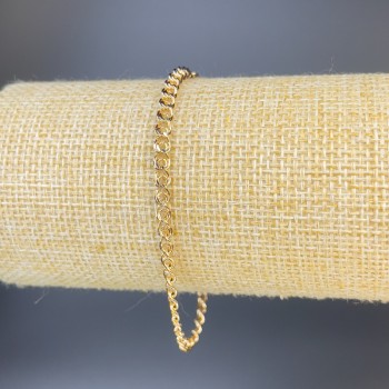 Xuping Bracelet 18K Gold Plating, length 19 cm, thickness 1.6 mm+