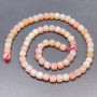 Pink Opal Beads on Thread, Faceted Cubes, 6mm Diameter, 39 cm Length