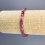 Faceted Tourmaline Cube Bracelet, 5 mm diameter, 18 cm length, stretch