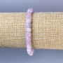 Kunzite Faceted Cube Bracelet, 6mm Diameter, 18 cm Length, Stretch