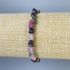 Tourmaline Tumbled-Stone Bracelet, 6-8×6 mm, 18 cm long, stretch bracelet