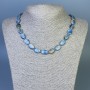 Kyanite Oval Necklace 12x9 mm, 45 cm, with clasp