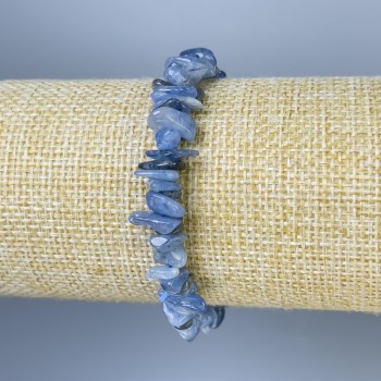 Kyanite Chip Bracelet, 8x3 mm, 18 cm Stretch