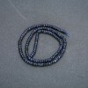 String of natural aventurine beads 'Blue Sand' faceted rondelles, 4x2.5 mm, length 39 cm +