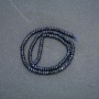 String of natural aventurine beads 'Blue Sand' faceted rondelles, 4x2.5 mm, length 39 cm +