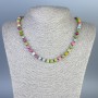 Tourmaline Necklace with Smooth Beads 6mm, 50 cm length, with clasp