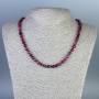 Faceted Tourmaline Cube Beads Necklace 6x5 mm, 50 cm length with clasp