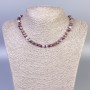 Tourmaline Necklace with Smooth Beads, 6 mm Diameter, 50 cm Length, with Clasp