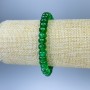 Chrysoprase bracelet with faceted rondelles, diameter 8×5 mm, length 18 cm, stretchable