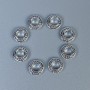 Silver-tone bead insert, 7×3 mm, with 4 mm hole, packaging 20 g (~50 pcs)
