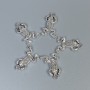Frog Pendant Findings - Silver-Tone Metal, Size 20x13x3 mm ± Hole Diameter 1.5 mm ± Packaging 20 g (~18 pcs)