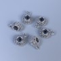Silver Bail Hardware, metal color: Silver, dimensions 11x8x6 mm ±, hole diameters 3.5 mm ± and 2 mm ±, packaging 20 g (≈18 pcs).