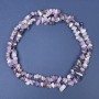 Lepidolite Chip Beads on Thread, 10×4 mm, 80 cm length ±