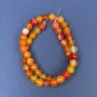 Eye Agate Beads on Thread, Smooth 8mm Beads, 39cm Length