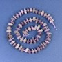 Lepidolite Beads, Tumbled, 9x4 mm, with Seed Beads on Thread, Length 38 cm