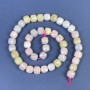 Morganite Beads Faceted Cube 9×9mm