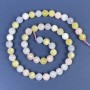 Morganite Beads, Faceted 8mm on Thread