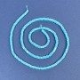 Turquoise square rondelle beads 2.5×1 mm on a thread, length 39 cm+