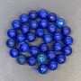 Lapis lazuli beads, smooth round beads, diameter 12 mm, hole diameter 1 mm, length 39 cm