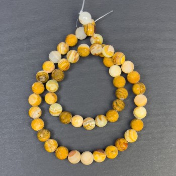 Onyx Beads - Smooth Round Bead, 6.5 mm diameter, 1.5 mm hole, 38 cm length