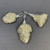 Unpolished Pyrite Pendant in Wire Wrap, Assorted Dimensions 25×12×37–20×15×30 mm+