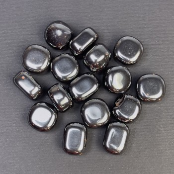 Natural Hematite Stone, Faceted Chips Without Holes, 15-17×12-15 mm (±) per 100 g
