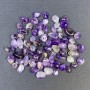 Polished natural amethyst nuggets, undrilled, 10–18 × 6–8 mm (±)