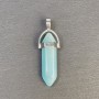 Cat's Eye Azure Hexagonal Crystal Pendant 8x31x41mm+