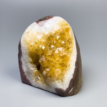 Citrine druse natural souvenir stone, dimensions ~80x80x60-120x60x55 mm; weight from ~650 g