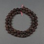 Garnet Beads Smooth Ball 11mm on Thread, Length 39cm+