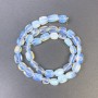 Moonstone Beads, Faceted 10x8mm on Beading Wire, 39 cm length+