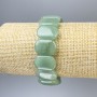 Jade bracelet with rounded links, diameter 19x13 mm, length 18 cm, stretch