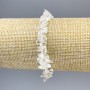 Rock crystal chip bracelet, diameter 6-10×3 mm, length 18 cm, stretch