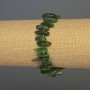 Jadeite chip bracelet 'Chip Needle' with beads, 12-20×3-5 mm, 18 cm length +/- elastic