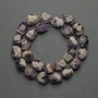 Amethyst Chevron Beads, Faceted, size 17x13mm ± on a thread, length 43cm+