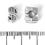 Pandora 'Dollar' Bead 11x7mm, 5mm hole, pack 20 g ±9 pcs
