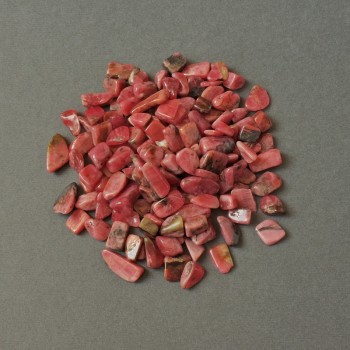 Natural Rhodonite Stone Chip, undrilled, 9-16×7-9 mm ± (per 100 g ±)