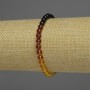 Amber Gradient Bracelet, smooth beads, 5 mm diameter ±, length 18 cm ±, stretch