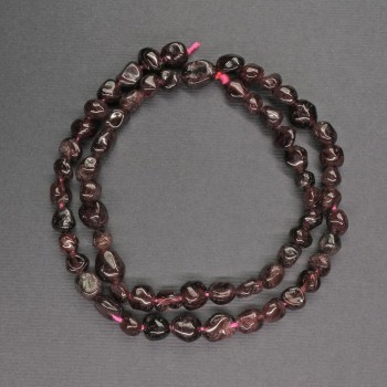 Garnet Faceted Beads, diameter 7 mm, length 40 cm