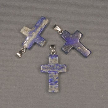Lapis Lazuli Cross Pendant 27×18mm+