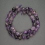 Faceted Amethyst Natural Stone Beads, 9 mm diameter, 40 cm length
