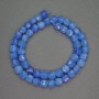 Apatite beads (synthetic) faceted cube, 7mm diameter, 40cm length