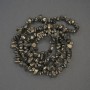 Pyrite Beads - Chip 6-9×3-6 mm on Fishing Line, Length 76 cm